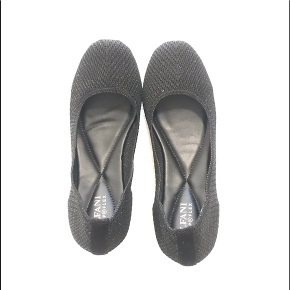 Modern Chic & Comfy Black Step•N•Flex Ballet Flats - Picture 10 of 15